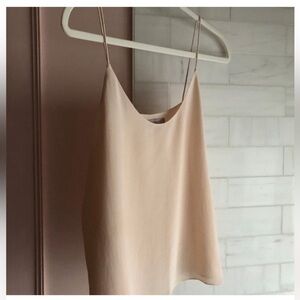 Everlane blush pink 100% silk spaghetti strap camisole